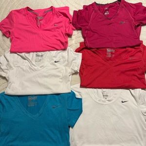 5 Nike Dri Fit Women’s tops size XS, 1 Nike Pro Fitted top